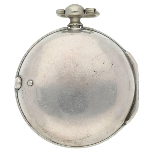 39 - D. Edmonds, Liverpool - English George III silver pair cased verge pocket watch, London 1778, signed... 