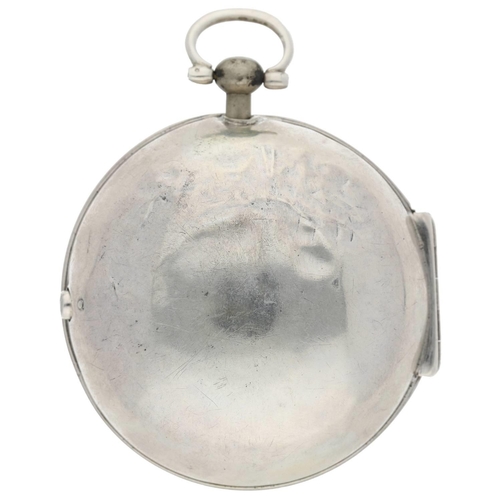 55 - Thomas Kilgoure, Inverness - rare Scottish early 18th century silver pair cased verge pocket watch, ... 