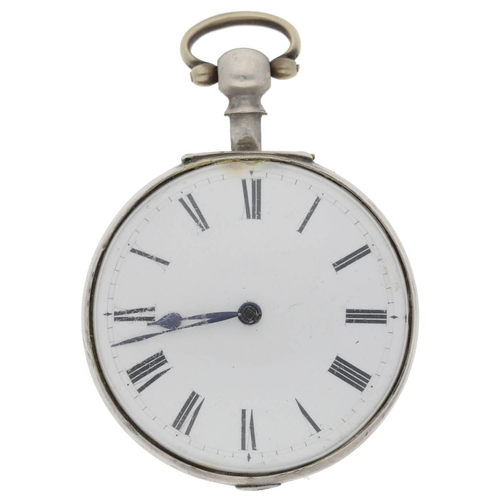 94 - John Lasseter, Arundel - English early 19th century silver verge pocket watch, London 1816, signed f... 