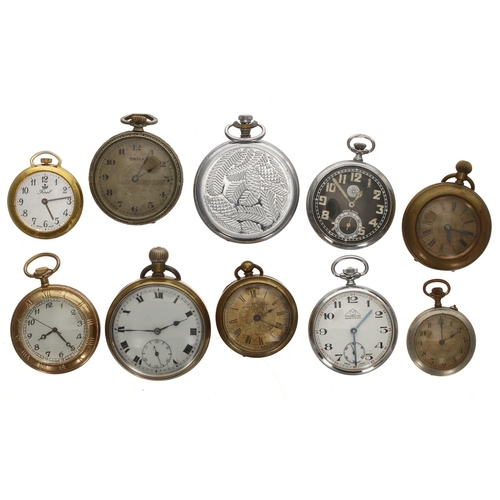 134 - Ten assorted pocket watches (10)