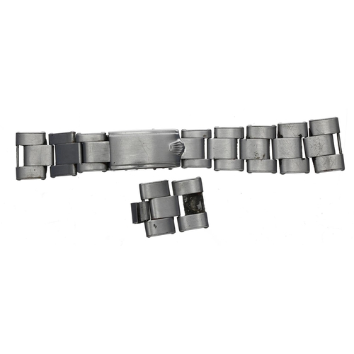 388 - Rolex - Rolex Oyster rivetted wristwatch bracelet for repair, dated 'A' (1976), 5.25'' long (no end ... 