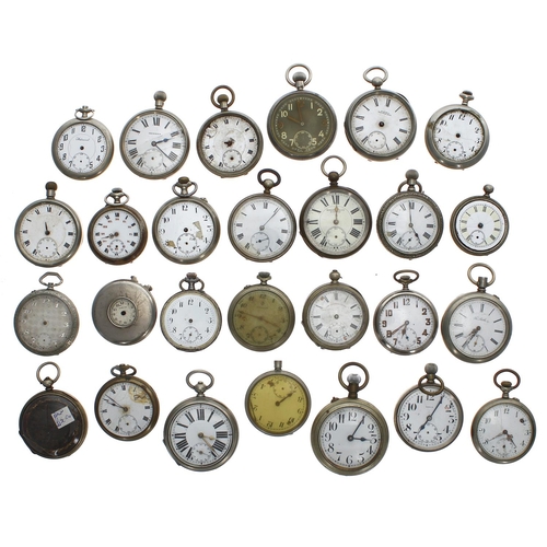 154 - Large quantity of assorted pocket watches for repair/spares (25 approx)