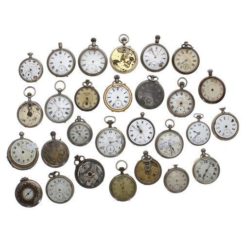 157 - Large quantity of assorted pocket watches for repair/spares (25 approx)