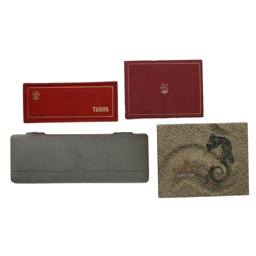 379 - Rolex Cameleon wristwatch case; together with a Rolex Oyster wristwatch outer box and two Tudor wris... 