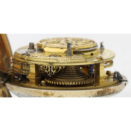 76 - Thomas Harrison, Liverpool - English late 18th century gilt metal and pair cased verge pocket watch,... 