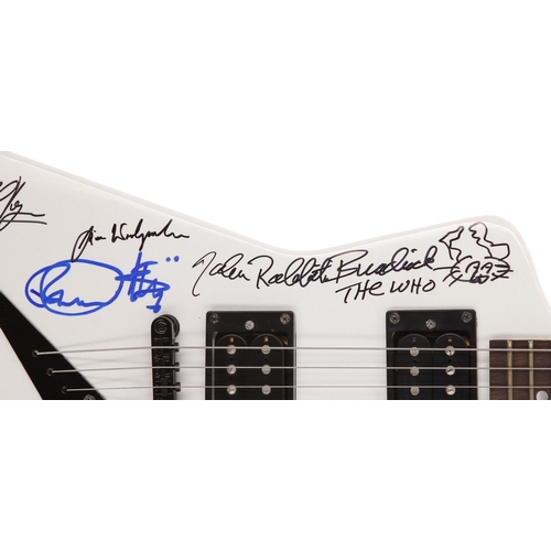 32 - Bernie Marsden and others - autographed 2007 Dean MLX electric guitar, made in China, ser. no. O0702... 