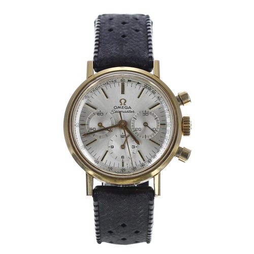 405 - Omega Seamaster Chronograph gold plated and stainless steel gentleman's wristwatch, reference no. 10... 