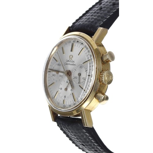 405 - Omega Seamaster Chronograph gold plated and stainless steel gentleman's wristwatch, reference no. 10... 