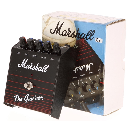 133 - Bernie Marsden and Gary Moore interest - Marshall The Guv'nor guitar pedal, made in Korea, ser. no. ... 