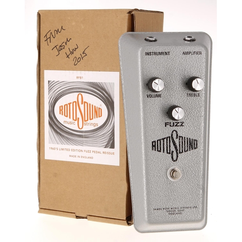 135 - Bernie Marsden - Rotosound 1960s Limited Edition Fuzz Pedal Reissue guitar pedal, boxed with certifi... 