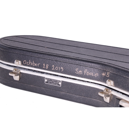 162 - Bernie Marsden - Hiscox Liteflite electric guitar hard case suitable for a Les Paul or similar guita... 