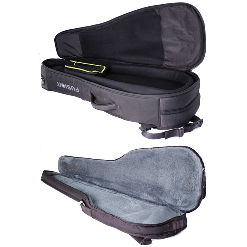 173 - Bernie Marsden - Fusion Urban Series double guitar gig bag; together with an ESH German Basses gig b... 