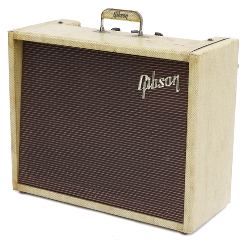 106 - Bernie Marsden - stage and studio used Gibson GA-6 Lancer guitar amplifier, made in USA, circa 1960,... 