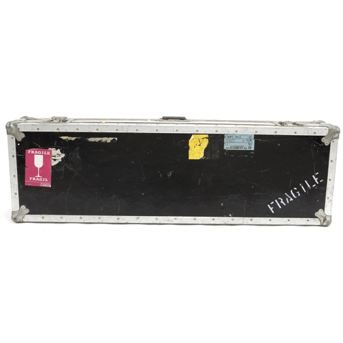 185 - Bernie Marsden - touring flight case, probably for a keyboard or similar, 9