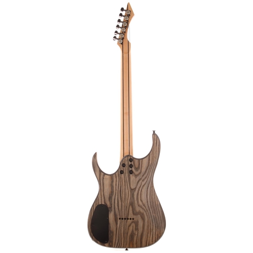 680 - GOC Valkyrie electric guitar, made in Asia; Body: stained American Swamp Ash back with Bengal burst ... 