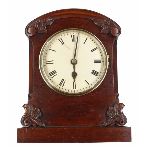 2314 - Mahogany single fusee bracket clock, the 6