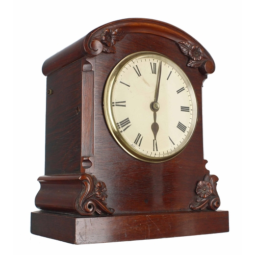 2314 - Mahogany single fusee bracket clock, the 6