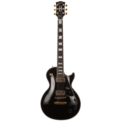 460 - 2018 Gibson Custom Shop Les Paul Custom electric guitar, made in USA; Body: ebony finish, very light... 