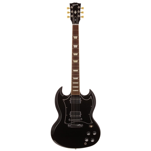 461 - 2012 Gibson SG Standard electric guitar, made in USA; Body: black finish, one ding to back edge towa... 