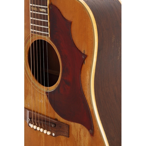 463 - 1968 Gibson Country Western acoustic guitar, made in USA; Back and sides: mahogany, heavy lacquer de... 