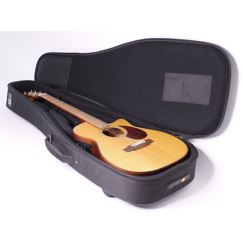 726 - Freshman FA250GAC electro-acoustic guitar; Back and sides: laminated mahogany, dings to edges, dowel... 