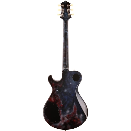 592 - 2016 Knaggs Guitars SSC-T2 electric guitar, made in USA; Body: Nick Ralph 'Galaxy' artwork with turq... 