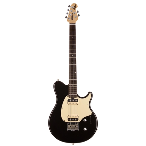 671 - 1998 Ernie Ball Music Man Axis Sport electric guitar, made in USA; Body: opaque black, a few minor m... 