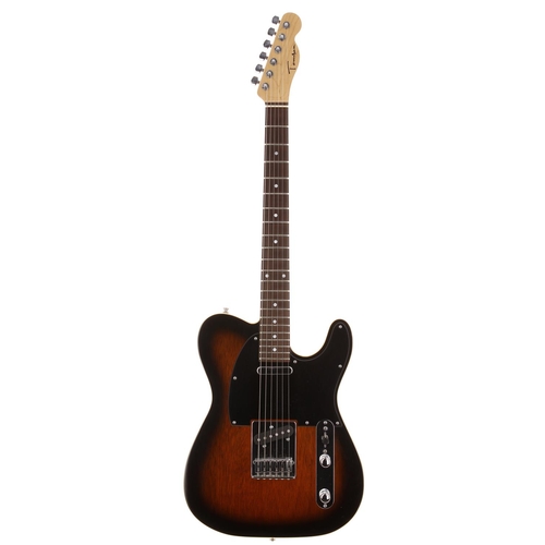 699 - Richard Tomson T-Type electric guitar; Body: two-tone tobacco sunburst; Neck; maple set neck with ta... 