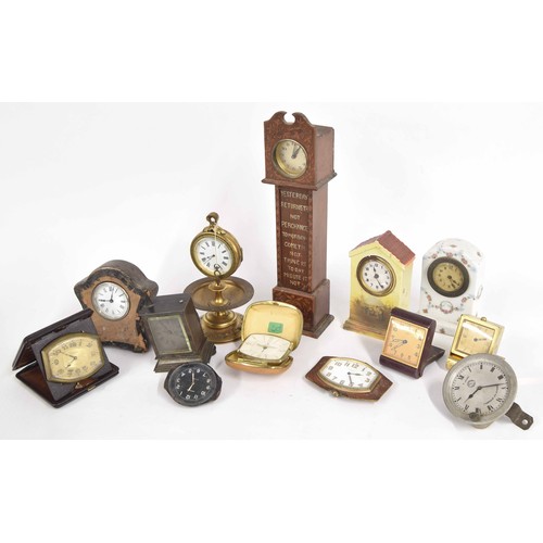 2505 - Novelty brass cased timepiece, the 2.25