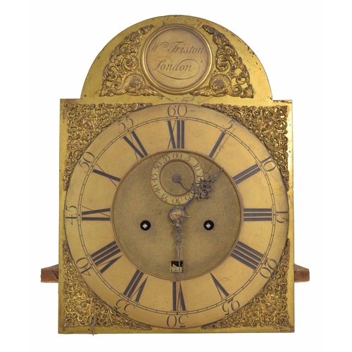 1804 - English chinoiserie lacquered eight day longcase clock, the 12