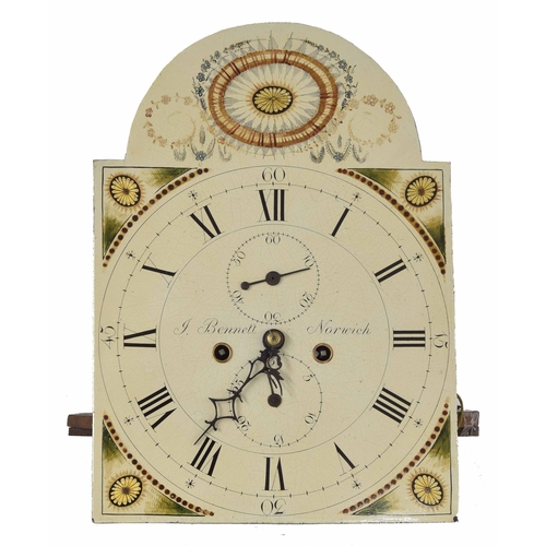 1817 - Oak eight day longcase clock, the 12