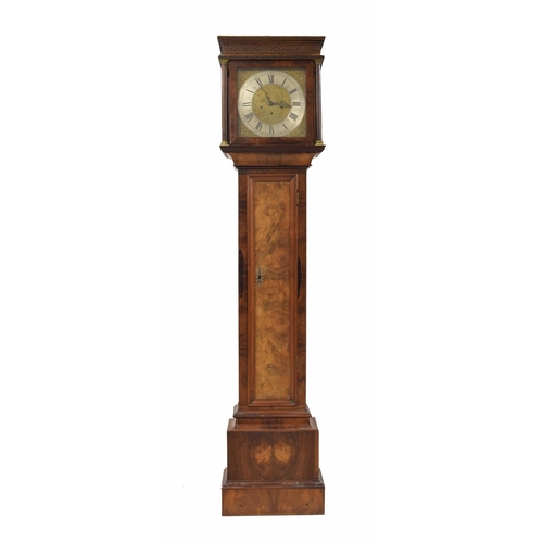 1809 - Walnut three train longcase clock, the 13