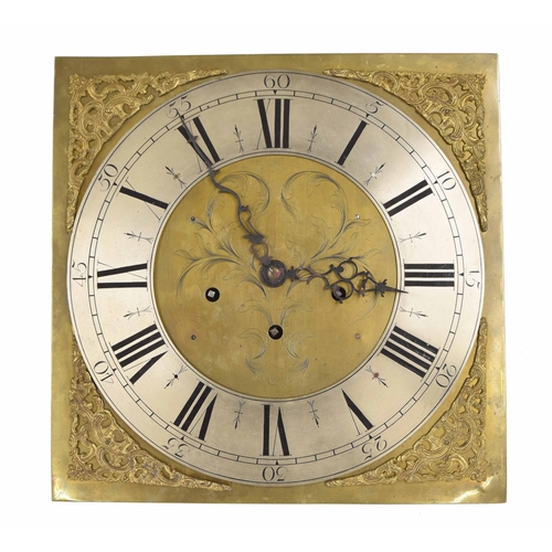 1809 - Walnut three train longcase clock, the 13