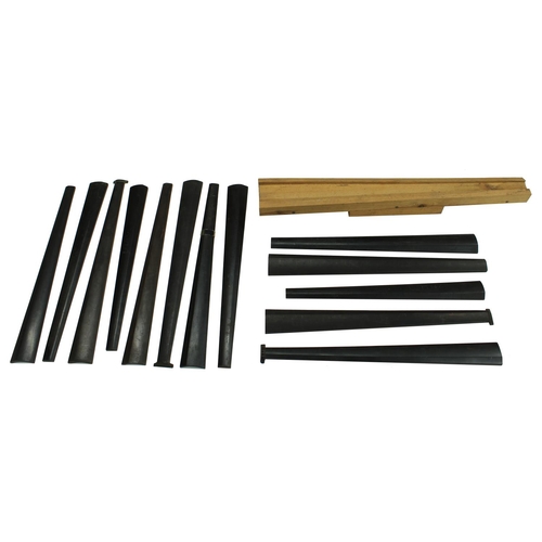 2128 - Thirteen new and/or reusable ebony violoncello fingerboards (13)