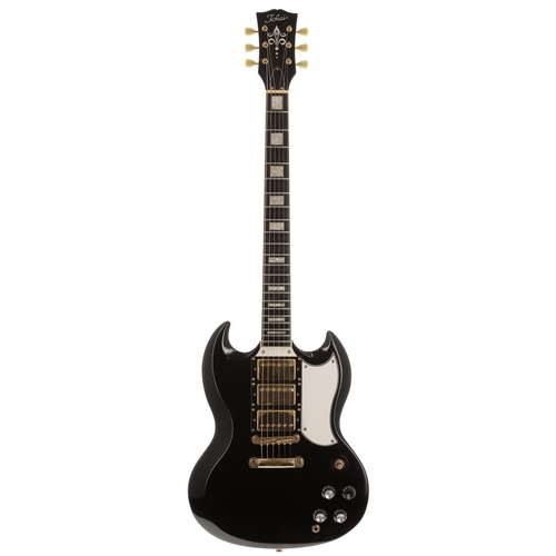 649 - 2015 Tokai SG-71S SG Custom electric guitar, made in China; Body: black finish, light surface scratc... 