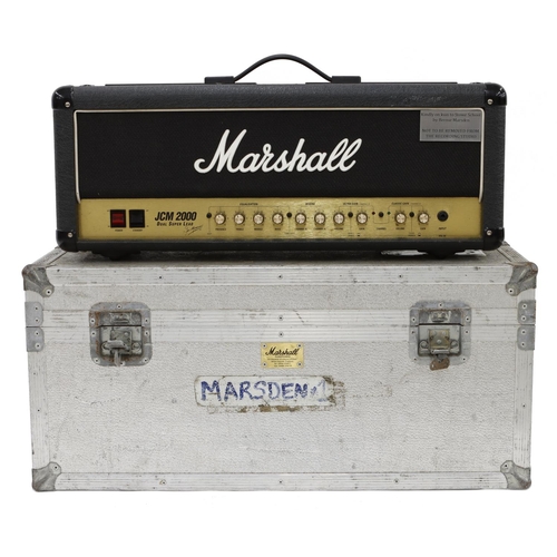 97 - Bernie Marsden - stage used 1997 Marshall JCM 2000 Dual Super Lead guitar amplifier head, made in En... 