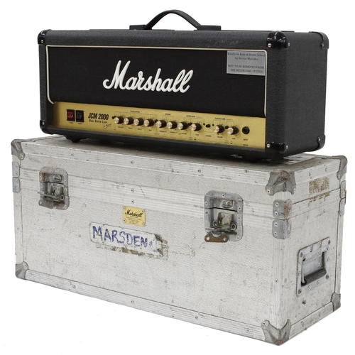 97 - Bernie Marsden - stage used 1997 Marshall JCM 2000 Dual Super Lead guitar amplifier head, made in En... 