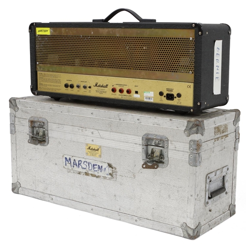 97 - Bernie Marsden - stage used 1997 Marshall JCM 2000 Dual Super Lead guitar amplifier head, made in En... 