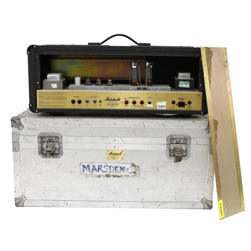 97 - Bernie Marsden - stage used 1997 Marshall JCM 2000 Dual Super Lead guitar amplifier head, made in En... 