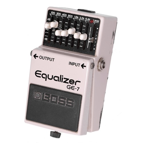 277 - Ian Bairnson - Boss GE-7 Equalizer guitar pedal, made in Japan, black label, ser. no. C970362... 