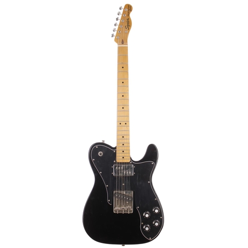 424 - 2019 Squier by Fender Telecaster Custom electric guitar, made in Indonesia; Body: black finish, scra... 