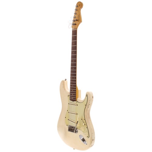 304 - Deirdre Cartwright - TV used 1964 Fender Stratocaster electric guitar, made in USA, ser. no. L21909;... 