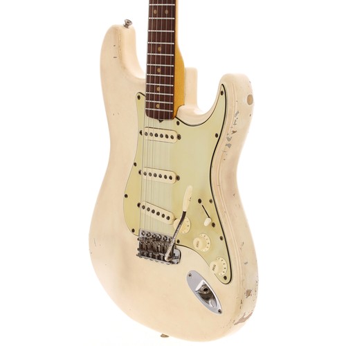 304 - Deirdre Cartwright - TV used 1964 Fender Stratocaster electric guitar, made in USA, ser. no. L21909;... 