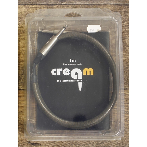 1461 - Chord Cream instrument cable 1m Epic speaker cable, new and boxed