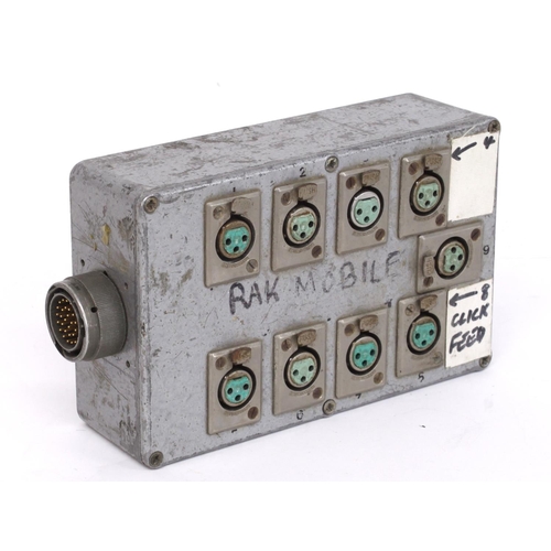 3039 - Rak Studios -  nine input XLR multi-core box*Recovered by the vendor from Rak Studios in the early 2... 