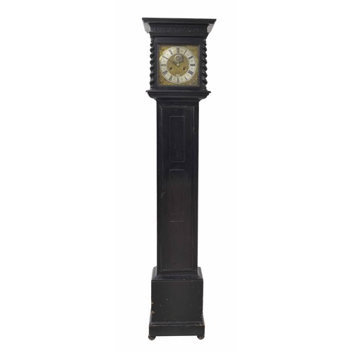 1815 - Good ebonised eight day longcase clock with five pillar movement, the 10