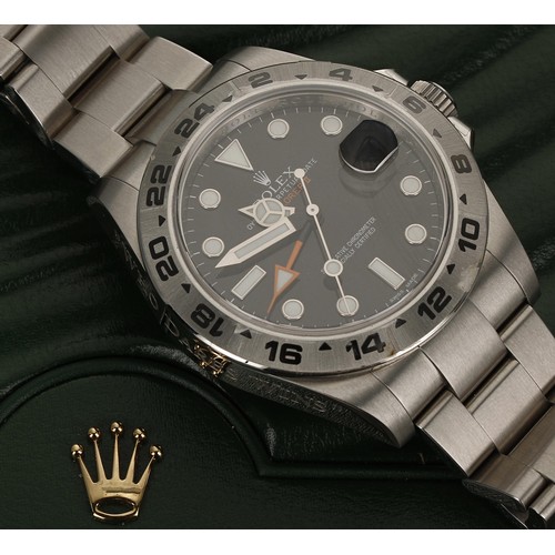 435 - Rare Special Edition Military Commissioned Rolex Oyster Perpetual Date ‘SAS’ Explorer II stainless s... 