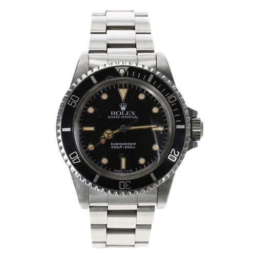 430 - Rolex Oyster Perpetual Submariner stainless steel gentleman's wristwatch, reference no. 5513, serial... 