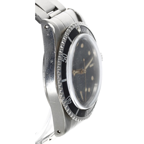 465 - Rare Tudor Oyster-Prince Submariner stainless steel gentleman's wristwatch with the pointed crown gu... 