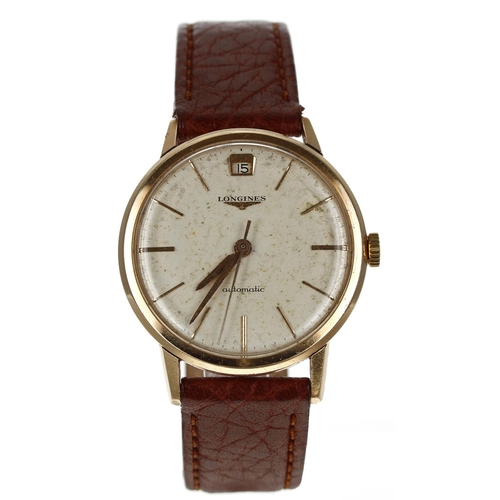 479 - Longines 18ct automatic gentleman's wristwatch, case no. 7007 1 98, serial no. 11147xxx, circa 1959,... 